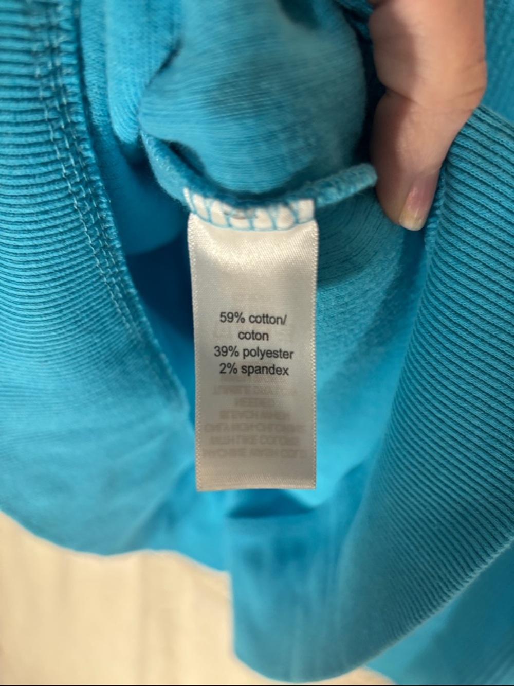 Maurices Turquoise Blue Waffle-Knit Hoodie Cotton Blend - Picture 6 of 10